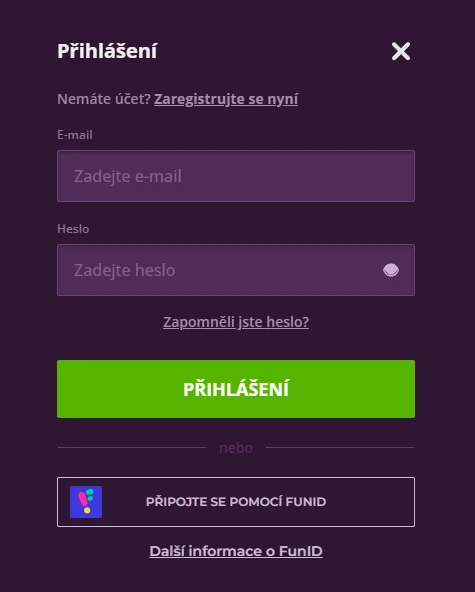 Malina Přihlášení